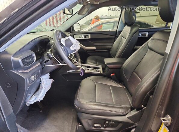 1FMSK8FH3LGC91115 2020 FORD EXPLORER Charcoal Widok wnętrza z przodu