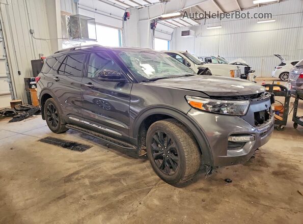 1FMSK8FH3LGC91115 2020 FORD EXPLORER Charcoal Przód prawy