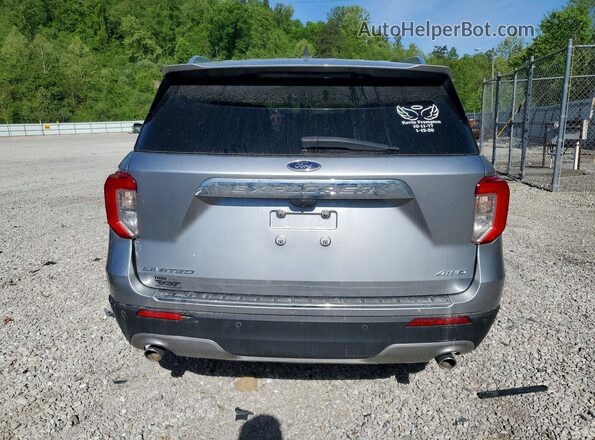 1FMSK8FH3MGA85374 2021 FORD EXPLORER Серебряный Вид сзади