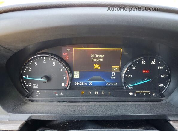 1FMSK8FH3MGA85374 2021 FORD EXPLORER Серебряный Вид щитка приборов