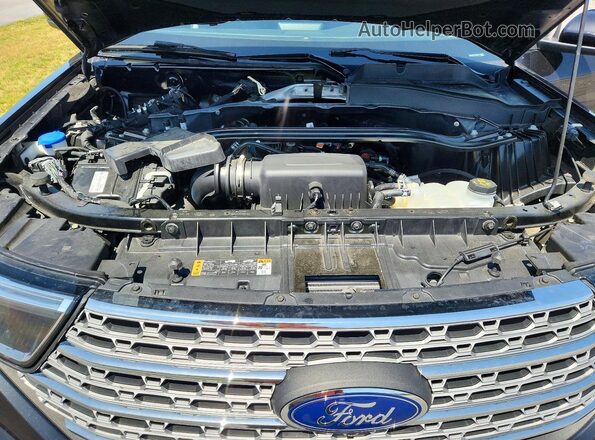 1FMSK8FH3PGB18443 2023 FORD EXPLORER Black Vista del compartimento del motor