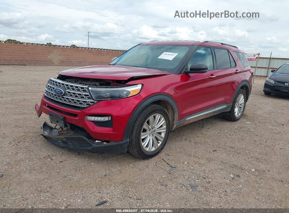 1FMSK8FH4LGA70235 2020 FORD EXPLORER Красный Передняя левая четверть