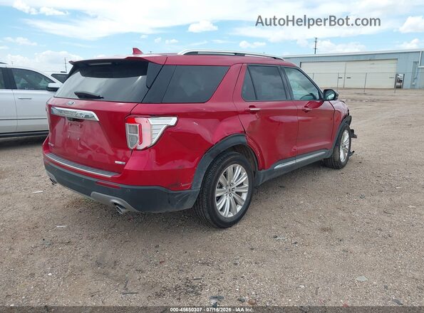 1FMSK8FH4LGA70235 2020 FORD EXPLORER Красный Задняя правая четверть