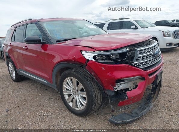 1FMSK8FH4LGA70235 2020 FORD EXPLORER Красный Вид спереди