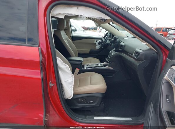 1FMSK8FH4LGA70235 2020 FORD EXPLORER Красный Вид салона спереди