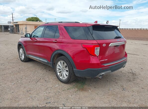 1FMSK8FH4LGA70235 2020 FORD EXPLORER Красный Задняя левая четверть