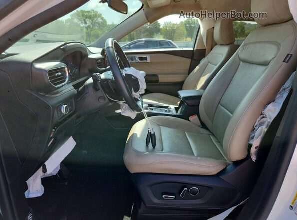 1FMSK8FH4LGA76679 2020 FORD EXPLORER White Vista interior delantera