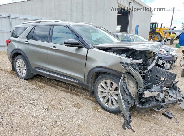 1FMSK8FH4LGB81030 2020 FORD EXPLORER Green Передня права чверть
