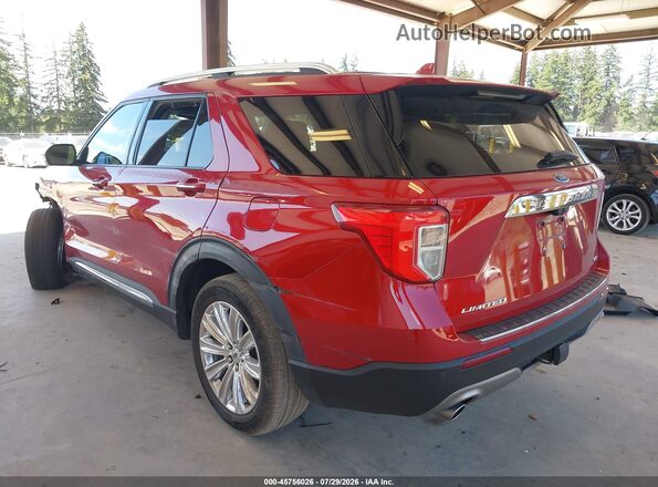 1FMSK8FH4LGD06866 2020 FORD EXPLORER Красный Задняя левая четверть