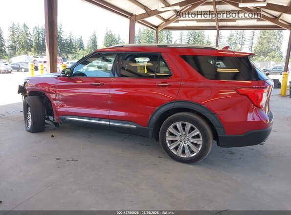 1FMSK8FH4LGD06866 2020 FORD EXPLORER Красный Панорамный вид салона 360°