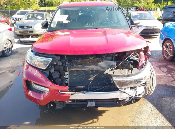 1FMSK8FH4MGB07303 2021 FORD EXPLORER Красный Вид спереди
