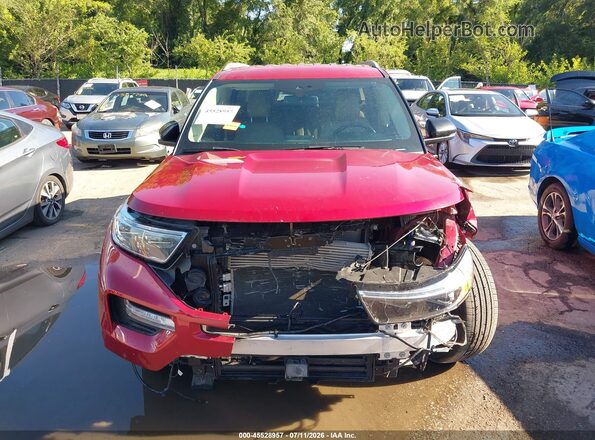 1FMSK8FH4MGB07303 2021 FORD EXPLORER Красный Вид задней части салона