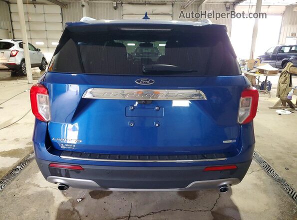 1FMSK8FH5LGA21898 2020 FORD EXPLORER Blue Rear view