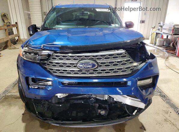 1FMSK8FH5LGA21898 2020 FORD EXPLORER Blue Front view