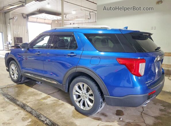 1FMSK8FH5LGA21898 2020 FORD EXPLORER Blue Rear left