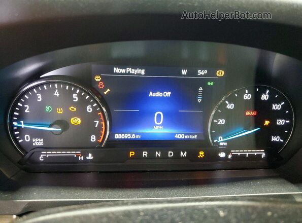 1FMSK8FH5LGA21898 2020 FORD EXPLORER Blue Instrument cluster view