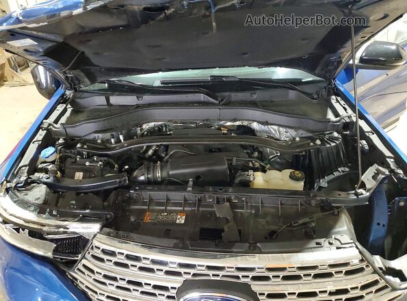 1FMSK8FH5LGA21898 2020 FORD EXPLORER Blue Engine compartment view