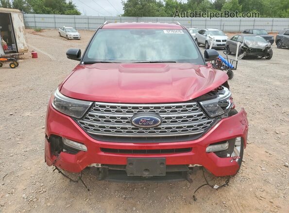 1FMSK8FH6MGB51223 2021 FORD EXPLORER Red Вид спереду