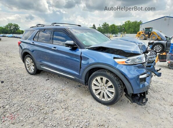 1FMSK8FH7LGA79382 2020 FORD EXPLORER Синий Передняя правая четверть