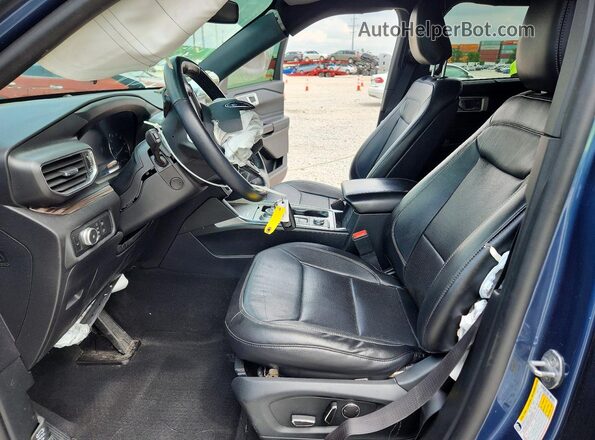 1FMSK8FH7LGA79382 2020 FORD EXPLORER Синий Вид салона спереди