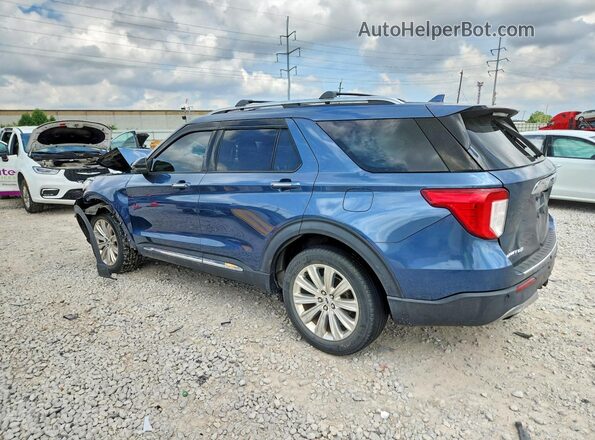 1FMSK8FH7LGA79382 2020 FORD EXPLORER Синий Задняя левая четверть