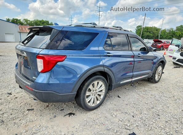 1FMSK8FH7LGA79382 2020 FORD EXPLORER Синий Задняя правая четверть