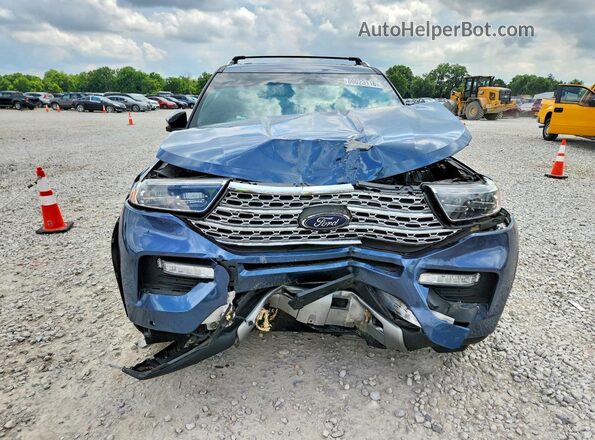 1FMSK8FH7LGA79382 2020 FORD EXPLORER Синий Вид спереди