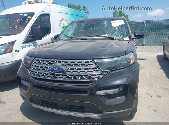 1FMSK8FH7MGA70232 2021 FORD EXPLORER Black Vista interior trasera
