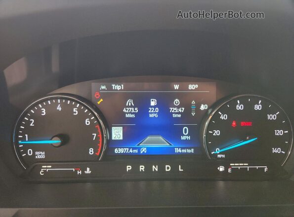 1FMSK8FH8RGA29633 2024 FORD EXPLORER Silver Widok zestawu wskaźników