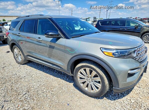 1FMSK8FH9LGA85524 2020 FORD EXPLORER Серый Передняя правая четверть