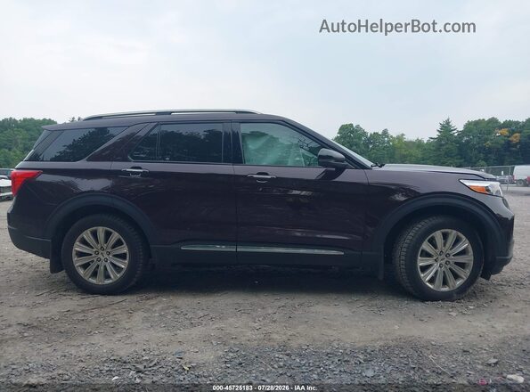 1FMSK8FH9PGA53565 2023 FORD EXPLORER Burgundy Vista interior trasera