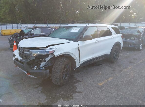 1FMSK8JH0NGA98995 2022 FORD EXPLORER White Front left