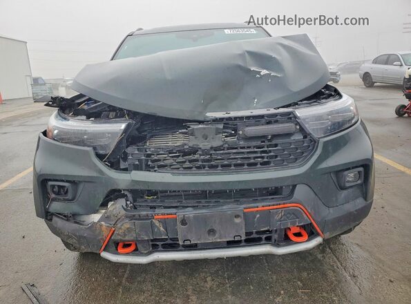 1FMSK8JH6NGA24903 2022 FORD EXPLORER Green Դիմացի տեսք