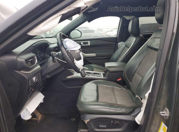 1FMSK8JH6NGA24903 2022 FORD EXPLORER Green Սալոնի դիմացի տեսք