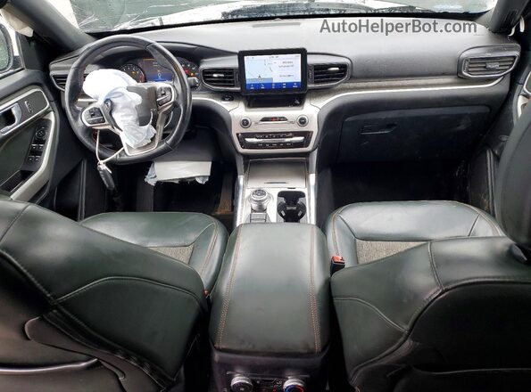 1FMSK8JH6NGA24903 2022 FORD EXPLORER Green Առջևի վահանակի տեսք
