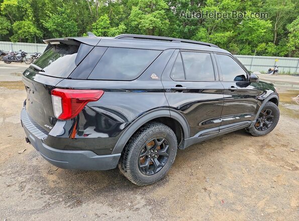 1FMSK8JH6NGC39696 2022 FORD EXPLORER Black Tył prawy
