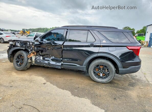 1FMSK8JH6NGC39696 2022 FORD EXPLORER Black Tył lewy