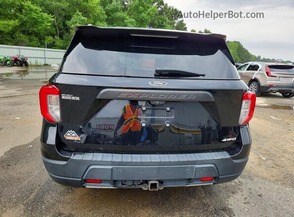 1FMSK8JH6NGC39696 2022 FORD EXPLORER Black Widok z tyłu