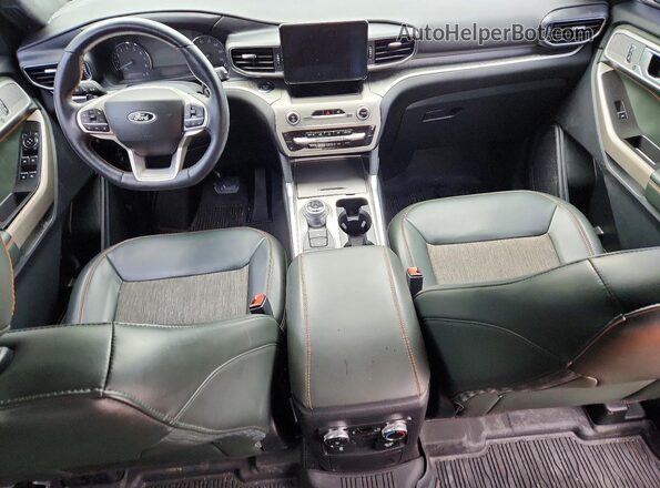 1FMSK8JH6NGC39696 2022 FORD EXPLORER Black Widok deski rozdzielczej