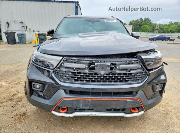 1FMSK8JH6NGC39696 2022 FORD EXPLORER Black Widok z przodu
