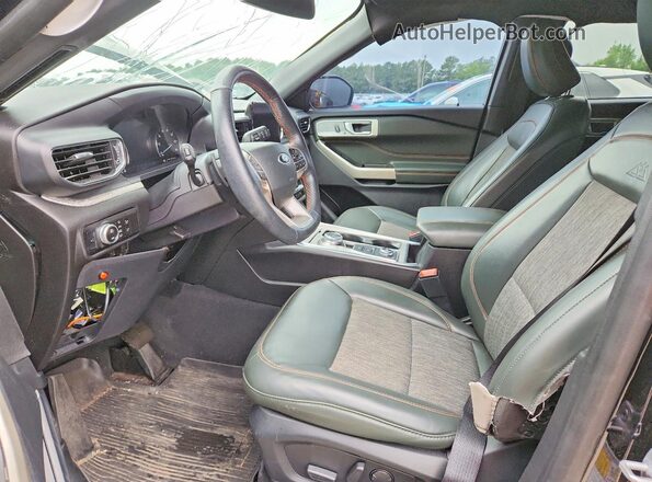 1FMSK8JH6NGC39696 2022 FORD EXPLORER Black Widok wnętrza z przodu