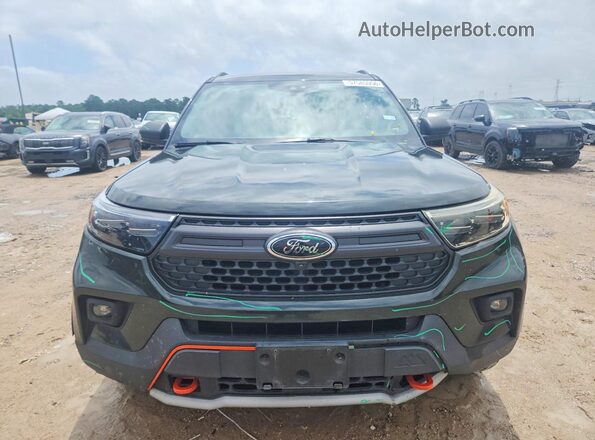 1FMSK8JH9NGB91000 2022 FORD EXPLORER Green Widok z przodu