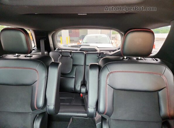 1FMSK8KH3PGB53814 2023 FORD EXPLORER Black Vista de los asientos traseros