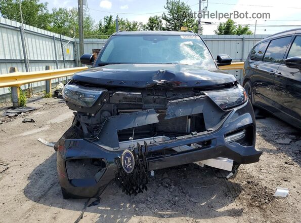 1FMSK8KH6NGC39874 2022 FORD EXPLORER Black Widok z przodu