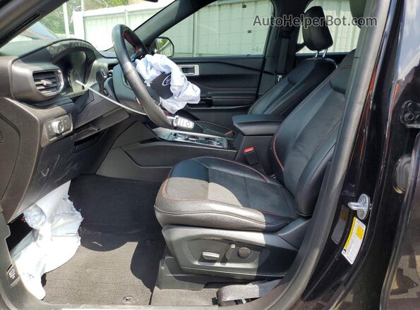 1FMSK8KH6NGC39874 2022 FORD EXPLORER Black Widok wnętrza z przodu