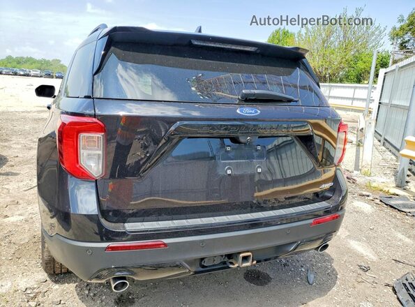 1FMSK8KH6NGC39874 2022 FORD EXPLORER Black Widok z tyłu
