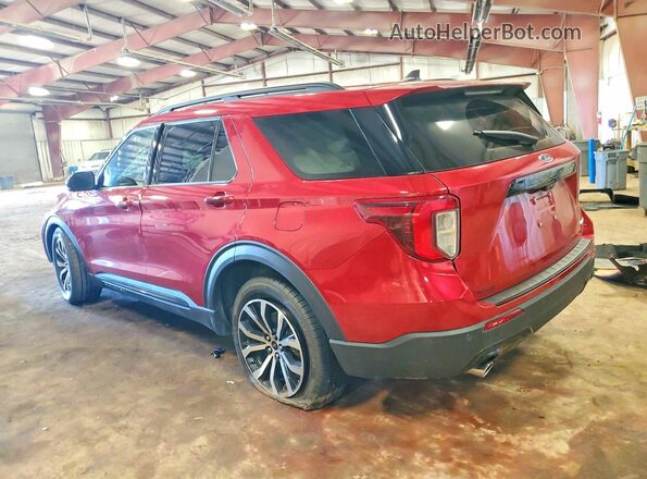 1FMSK8KH6PGA77389 2023 FORD EXPLORER Red Rear left