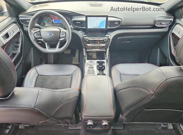 1FMSK8KH9RGA85702 2024 FORD EXPLORER Gray Widok deski rozdzielczej