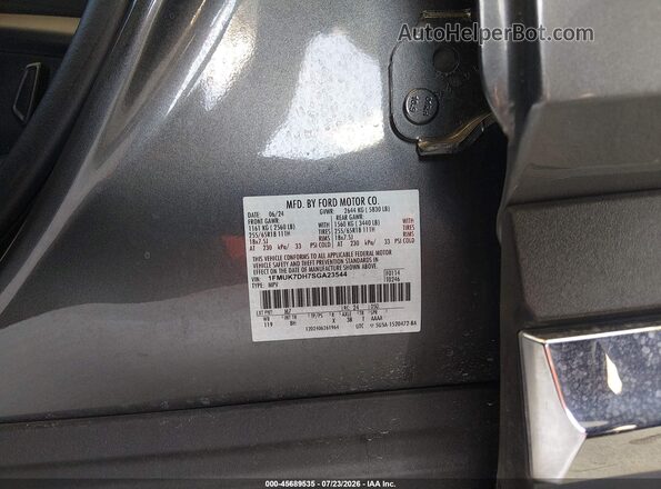 1FMUK7DH7SGA23544 2025 FORD EXPLORER Gray Widok komory silnika