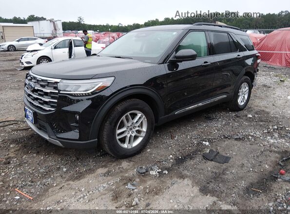 1FMUK7DH8SGC44540 2025 FORD EXPLORER Black Vista tres cuartos delantera izquierda
